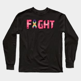 Fight again cancer Long Sleeve T-Shirt